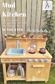 Mud kitchen ideas and accessories for outdoor play in the EYFS