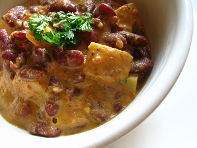 Mint and Potato Rajma