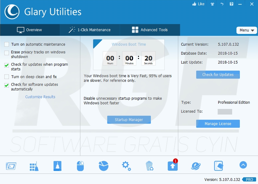 glary utilities pro 5.107.0.132 licenses glary utilities pro 5.107.0.132 licenses