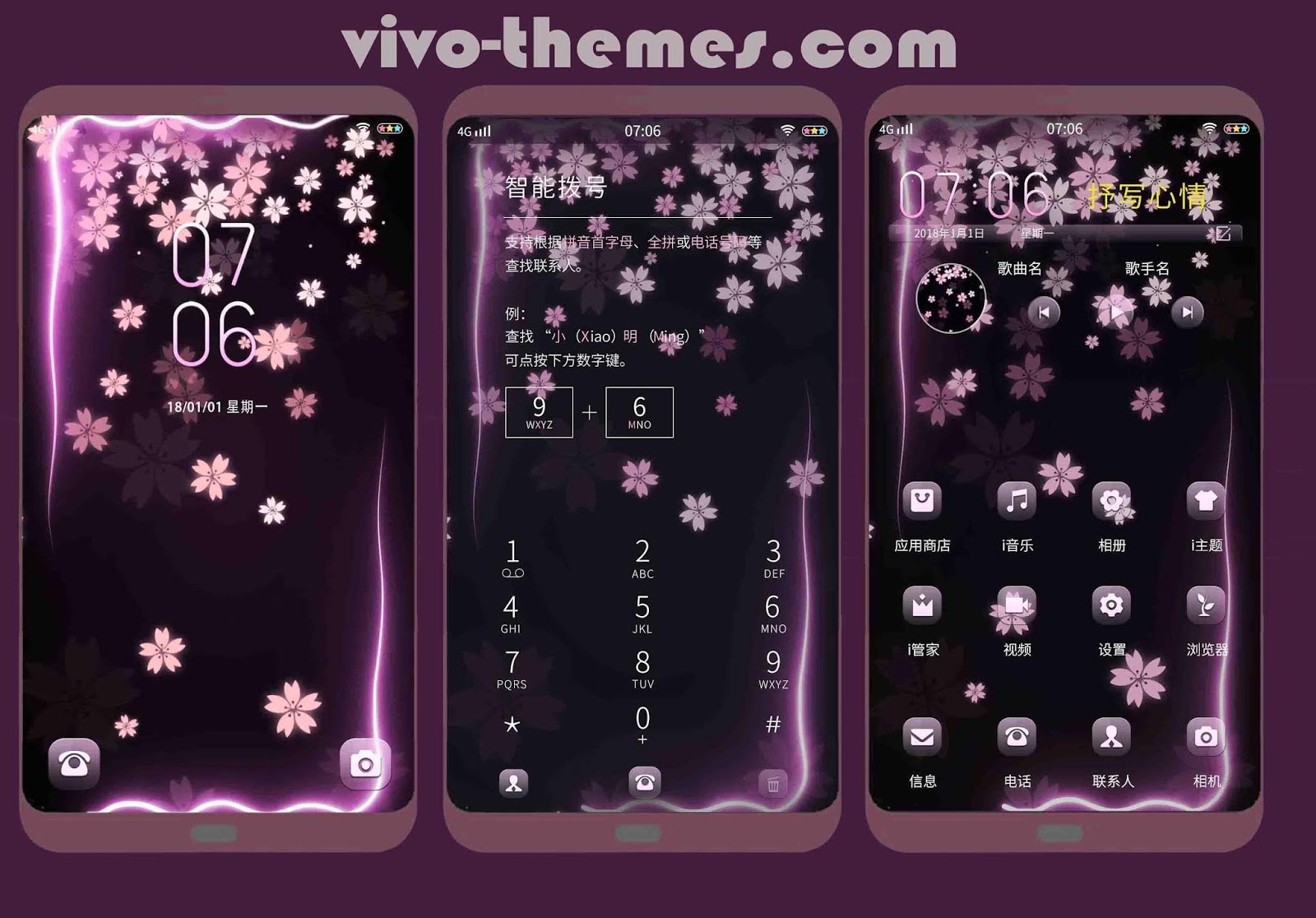 Flower Light Theme For Android Vivo Phones VIVO THEMES ITZ