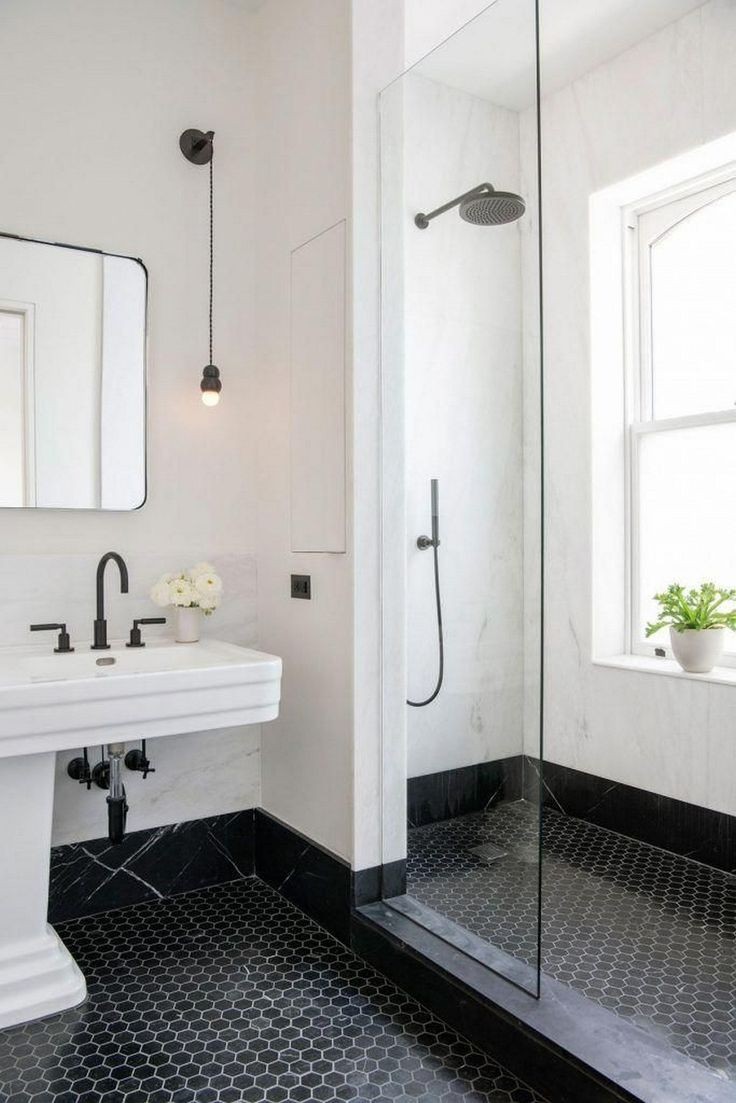 13 melhor ideia de Casas de banho preto