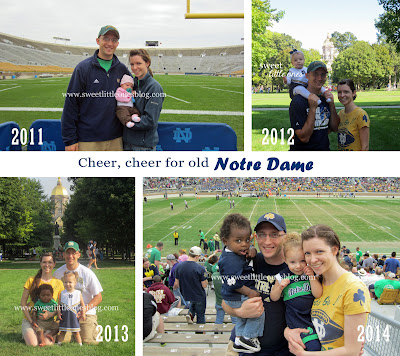 Favorite Notre Dame Football Traditions for Kids and Families - www.sweetlittleonesblog.com