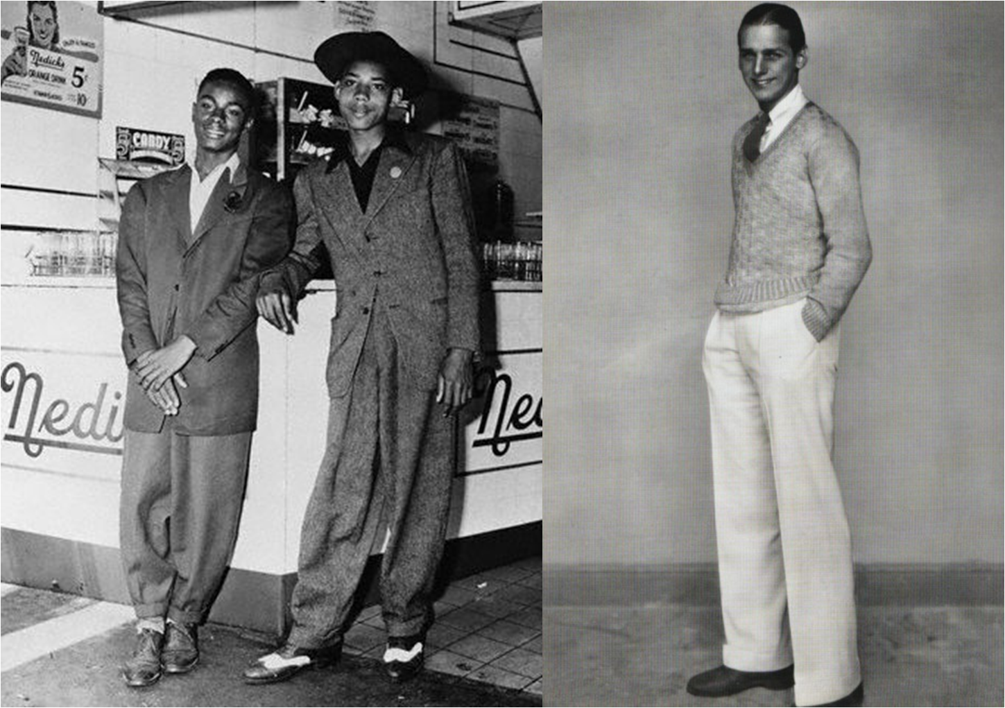 roupas masculinas anos 40