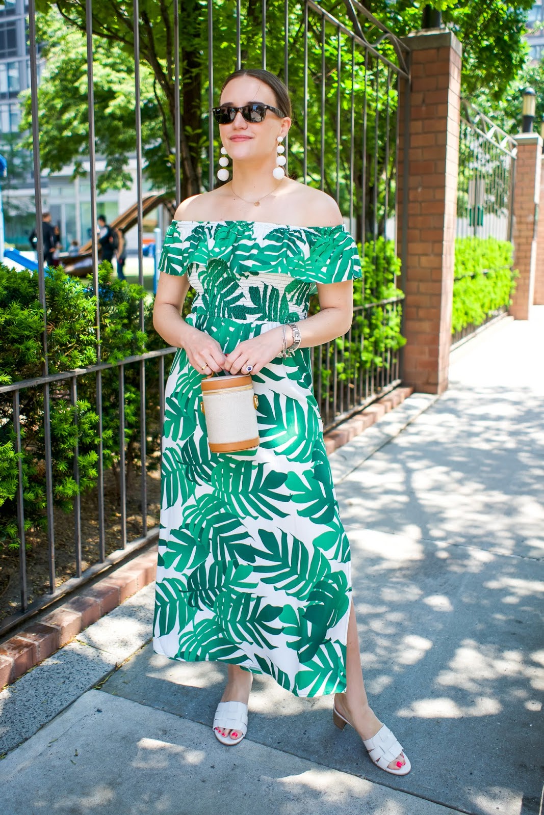 palm leaf dress