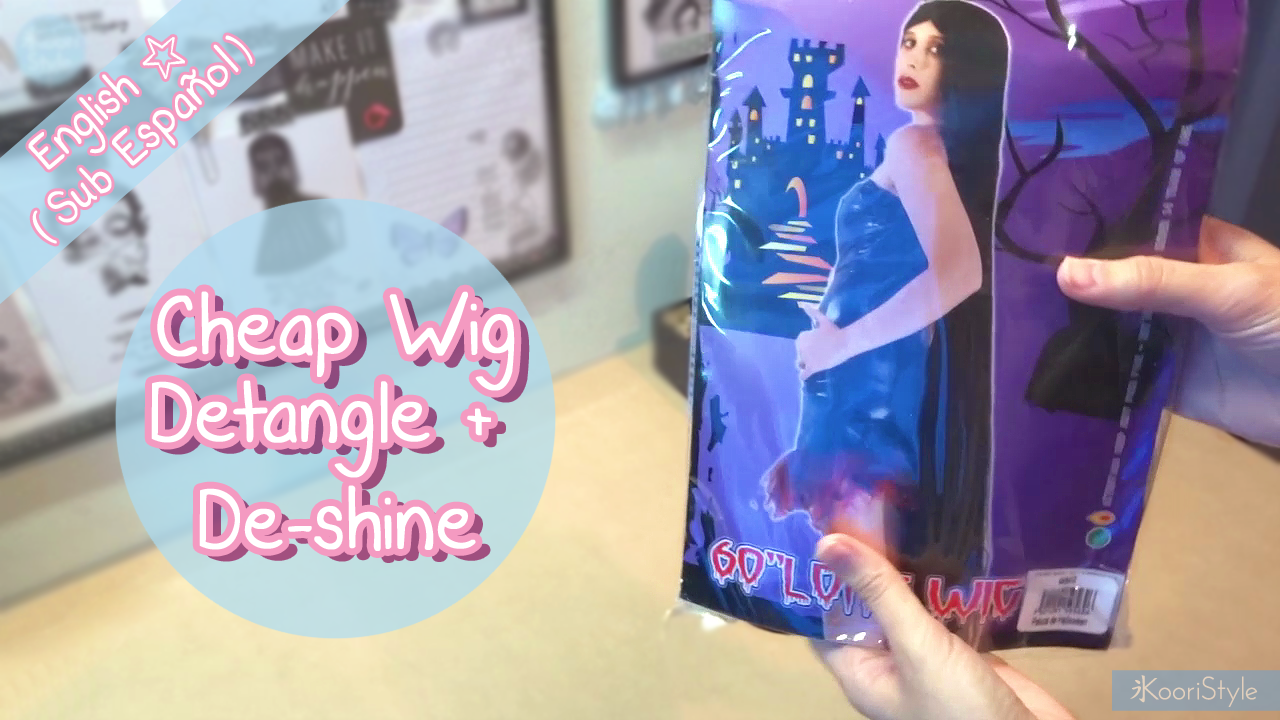 Tutorial Cheap Wig Detangle & Deshine Koori Style
