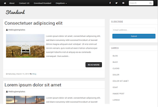 Screenshots of the free Standard Search engine friendly for blogger template Responsive