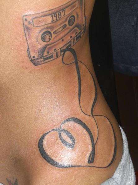 music heart tattoo. Symbolic Heart – Music Tattoo