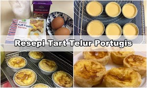 Resepi Tart Telur Portugis Puff Pastry 
