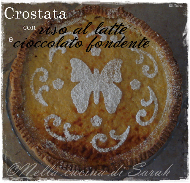 the recipe-tionist ~ crostata con riso al latte e cioccolato fondente