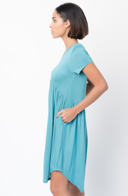 Shop for Mint Tee tunic dress u neck and a full skirt Online - $44 - on caralase.com