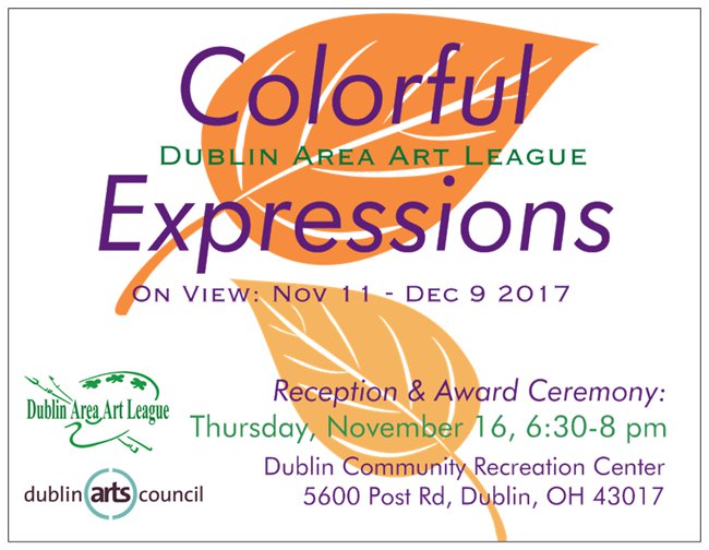 My Two Paintings in the Dublin Art League Fall Show