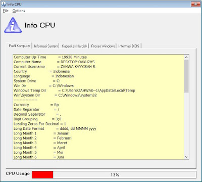 Membuat Informasi CPU Menggunakan Visual Basic 6.0