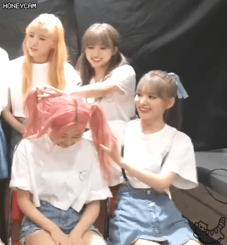 IZ*ONE 민주 양갈래 만들어 주는 꾸라 나코