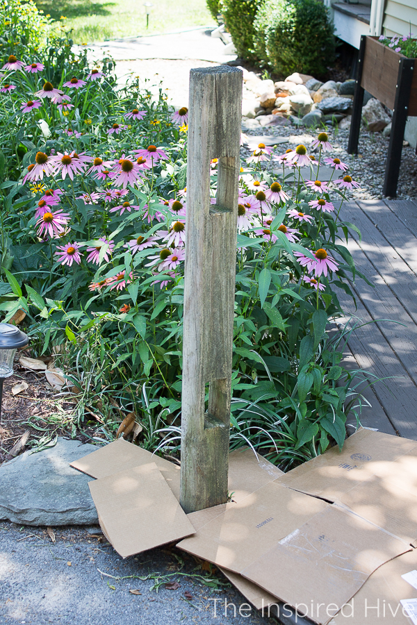 How to stain a split rail fence The Inspired Hive