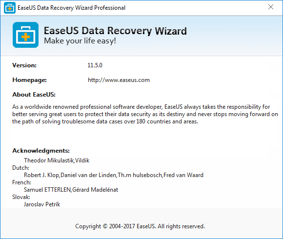 Easeus Data Recovery Wizard 11.5 Serial Key