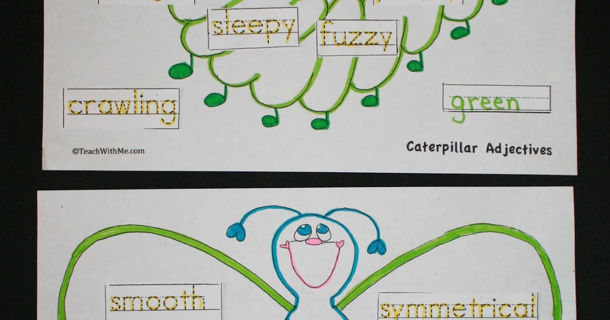 Classroom Freebies Caterpillar And Butterfly Adjectives Classroom Freebies Caterpillar And Butterfly Adjectives