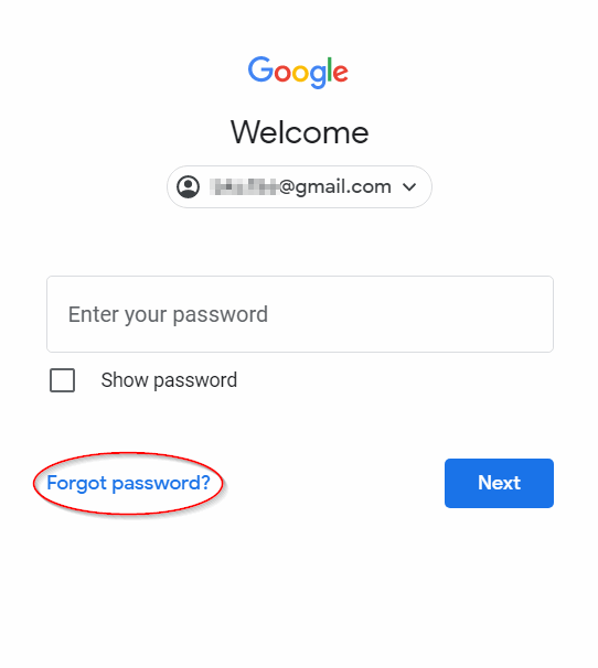 Восстановление пароля gmail