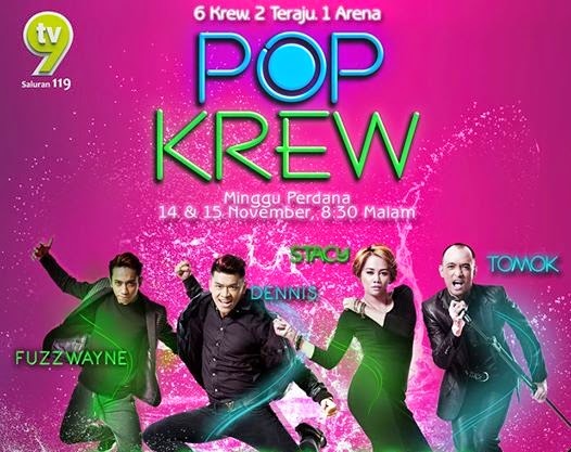 Pop Krew program tv menyanyi dan menari TV9, gambar Pop Krew, peserta Pop Krew, pengacara, juri, koreografer, tenaga pengajar Pop Krew, hadiah pemenang Pop Krew