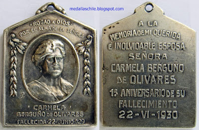 Medalla Recuerdo de Carmela Berguño