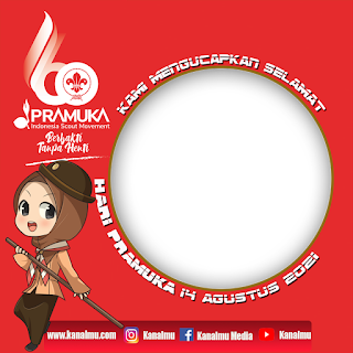 twibbon ucapan selamat hari pramuka 14 agustus psd - kanalmu