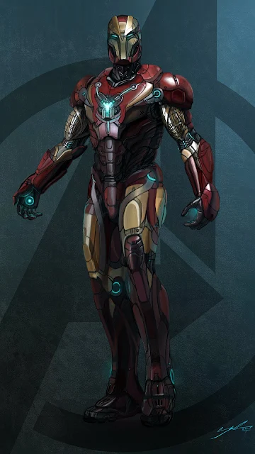 ironman redesign phone wallpaper in 1080p