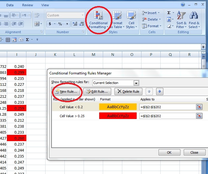 Raja Farrukh's Blog: Conditional Formating in Excel 2007, 2010