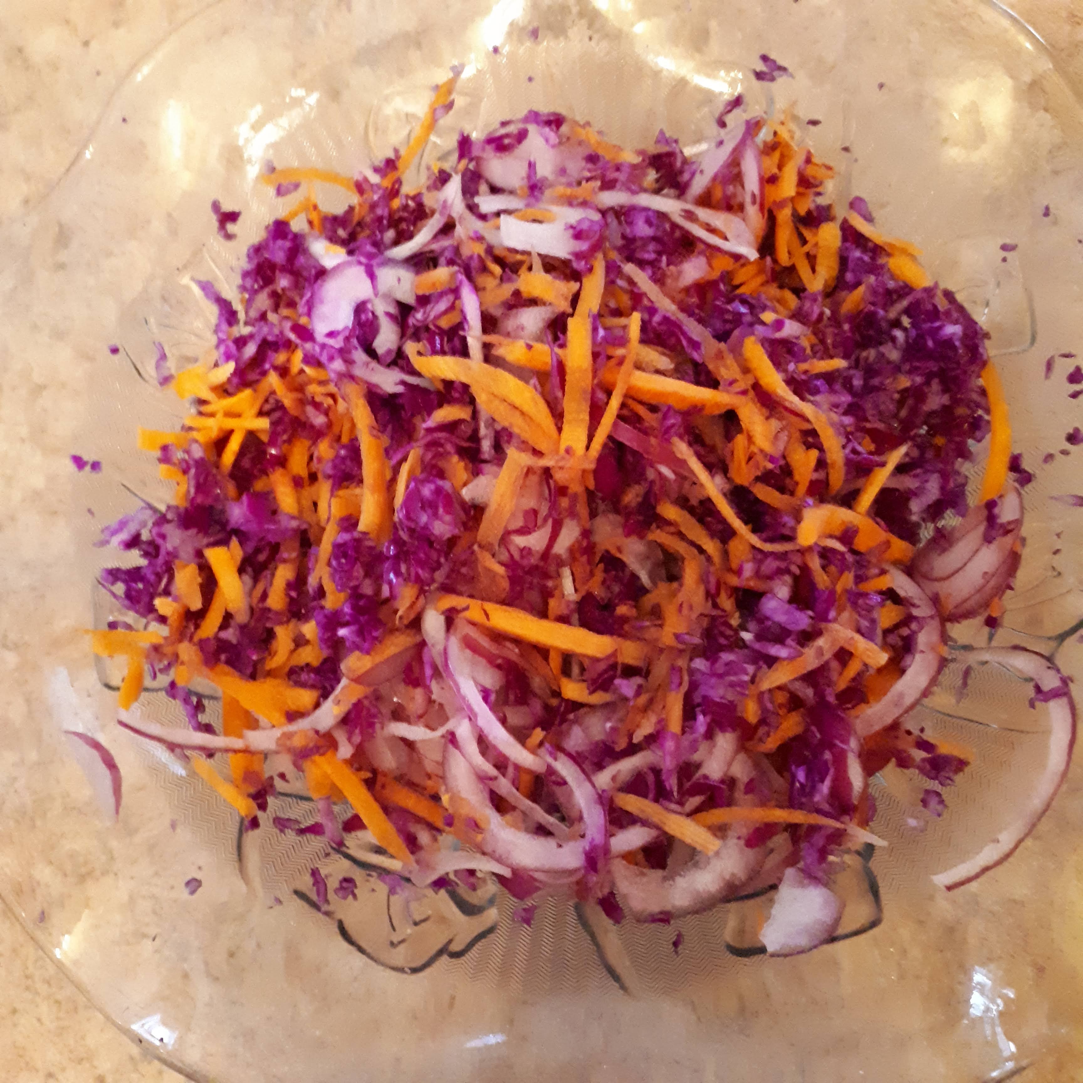 Thel's Kitchen Purple Cabbage Slaw