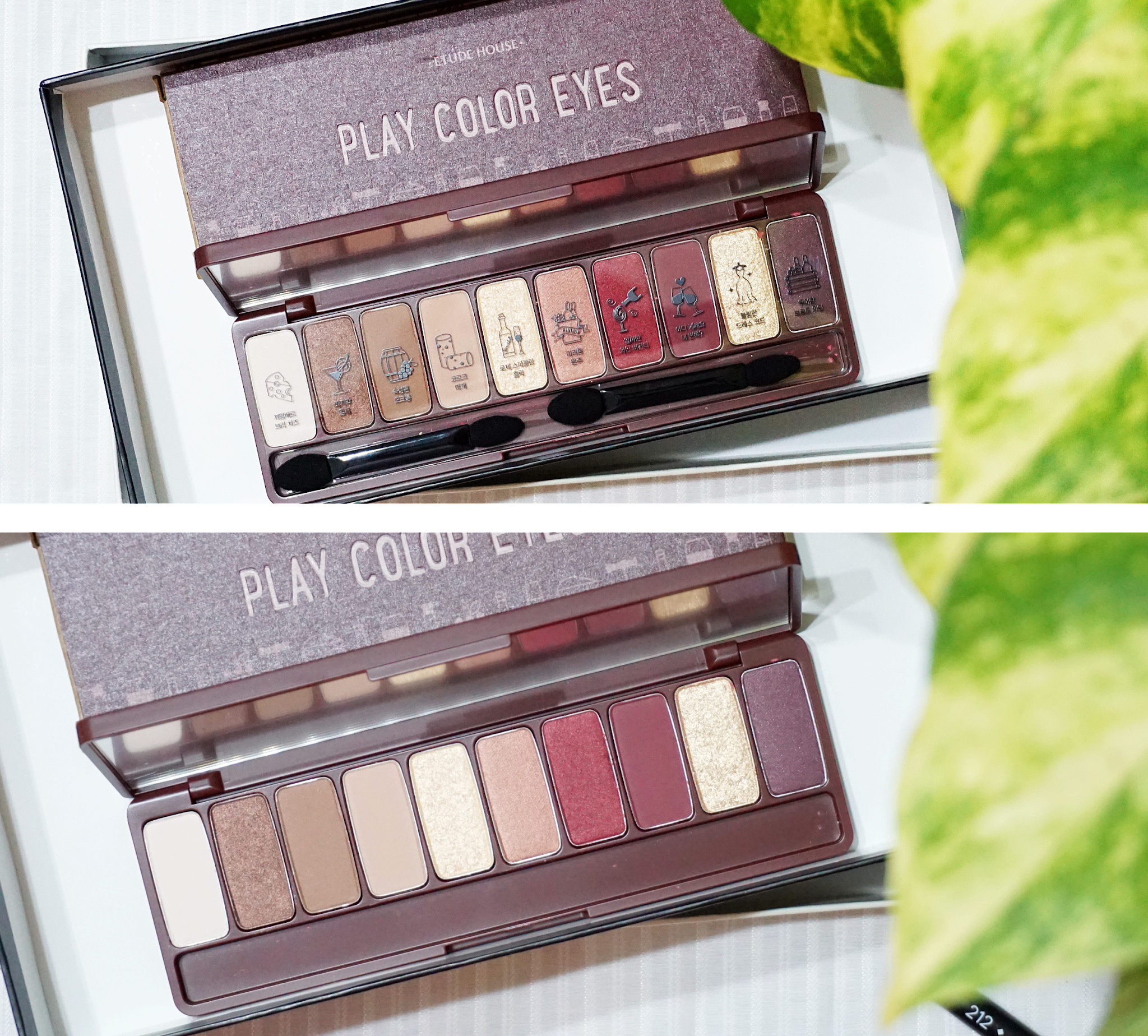 Swatch Etude House Play Color Eyes Wine Party Eyeshadow Palette