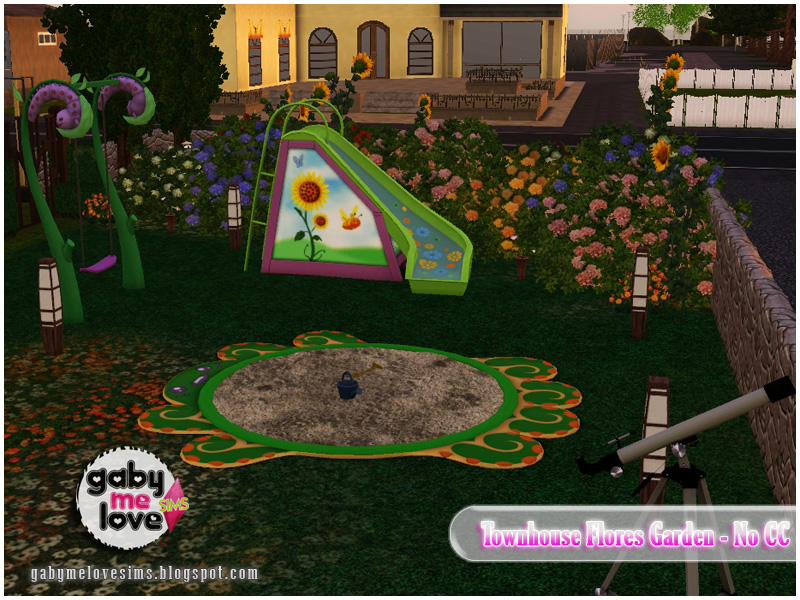 Gabymelove's Sims 3  - Página 2 Townhouse-Flores-Garden---Down-3