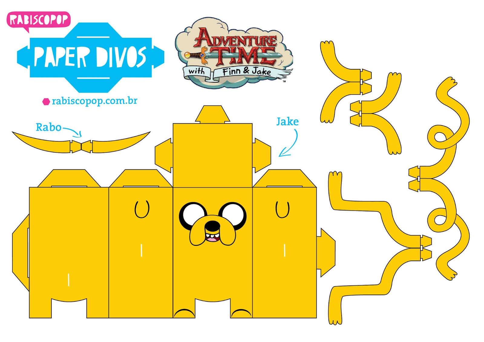 The Great World Of Papercraft Finn Y Jake