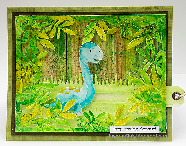 Layers of ink - Dinosaur Slider Card Tutorial by Anna-Karin Evaldsson. Layers of ink - Dinosaur Slider Card Tutorial by Anna-Karin Evaldsson.