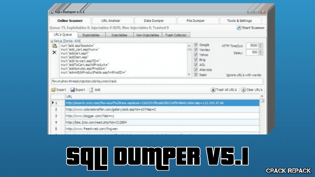 SQLI Dumper v5.1 Coded By Flash