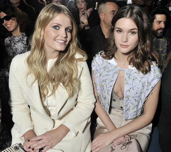 Lady Kitty Spencer and Actress Sai Bennett attend the Christian Dior Spring Summer 2016 show as part of Paris Fashion Week