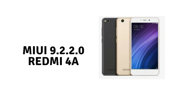 Download MI UI 9.2.2.0 Global stable ROM For Redmi 4A