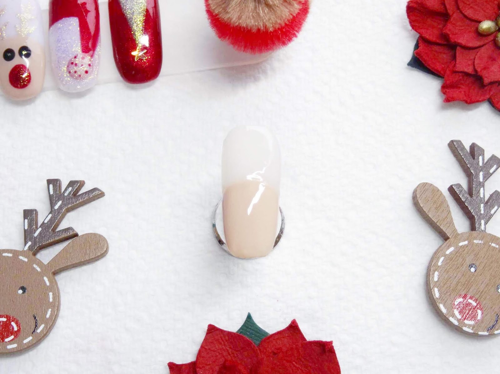 Easy Rudolph The Reindeer Nail Art | Step By Step Demo Easy Rudolph The Reindeer Nail Art | Step By Step Demo