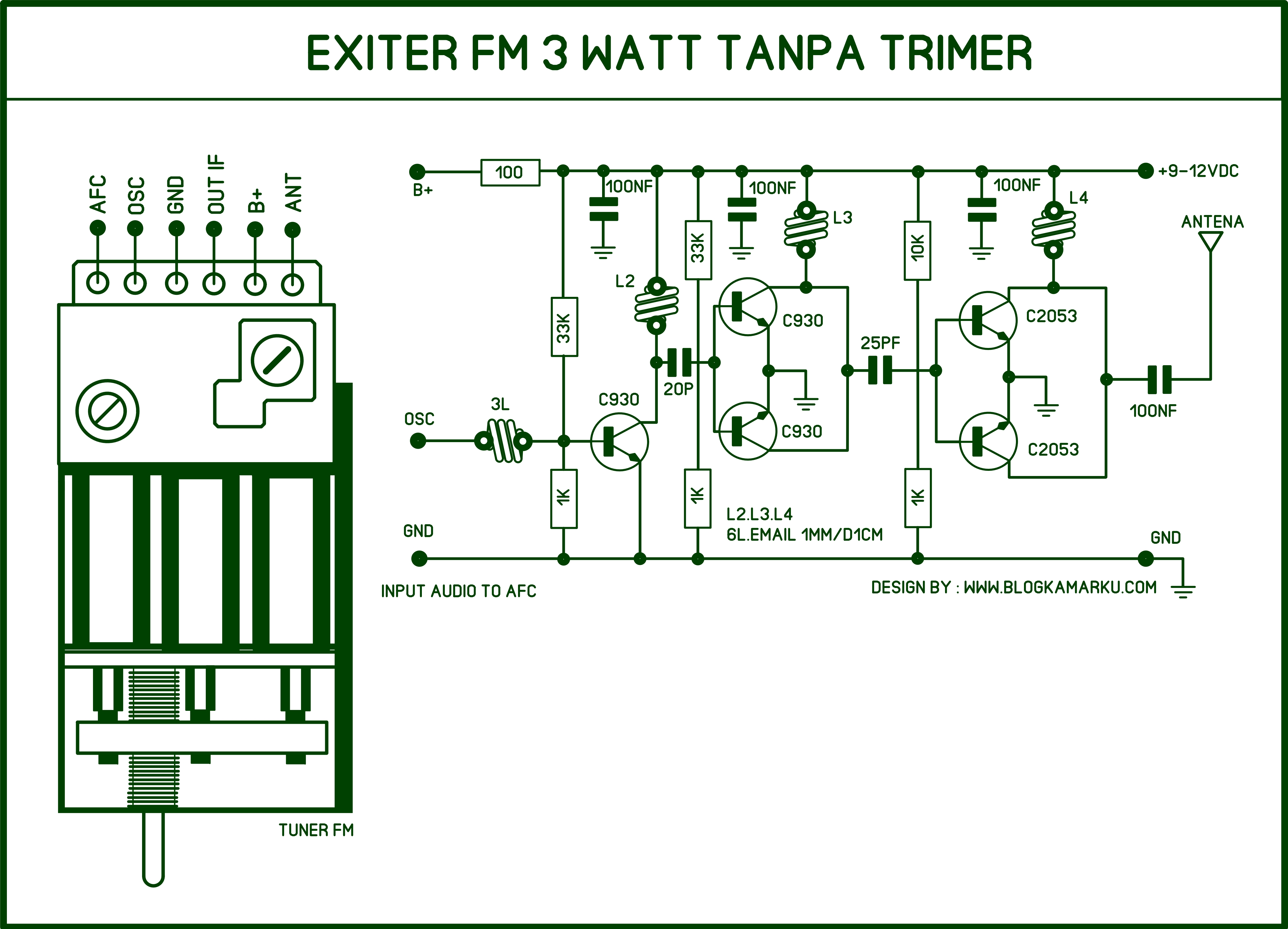 Skema Pemancar Fm Tanpa Trimer Dan Mudah Di Buat Blogkamarku