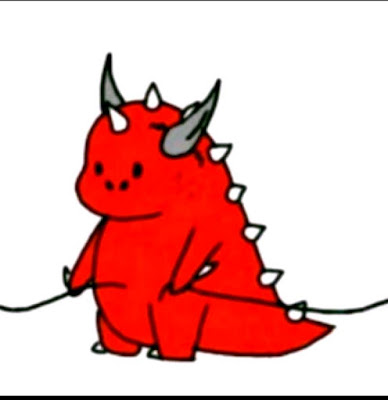 Foto Dino Merah Yang Viral Di TikTok