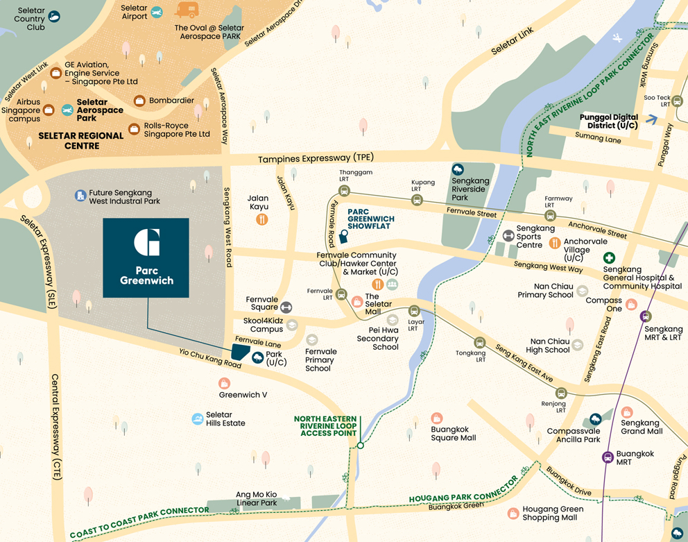 Parc Greenwich EC - Location Map