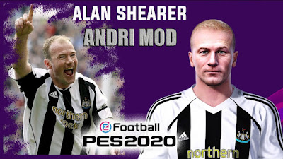 PES 2020 Faces Alan Shearer by Andri Mod