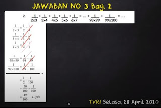 Soal dan Jawaban TVRI SD Kelas 1,2,3,4,5,6, SMP, SMA (Selasa, 28 April 2020)