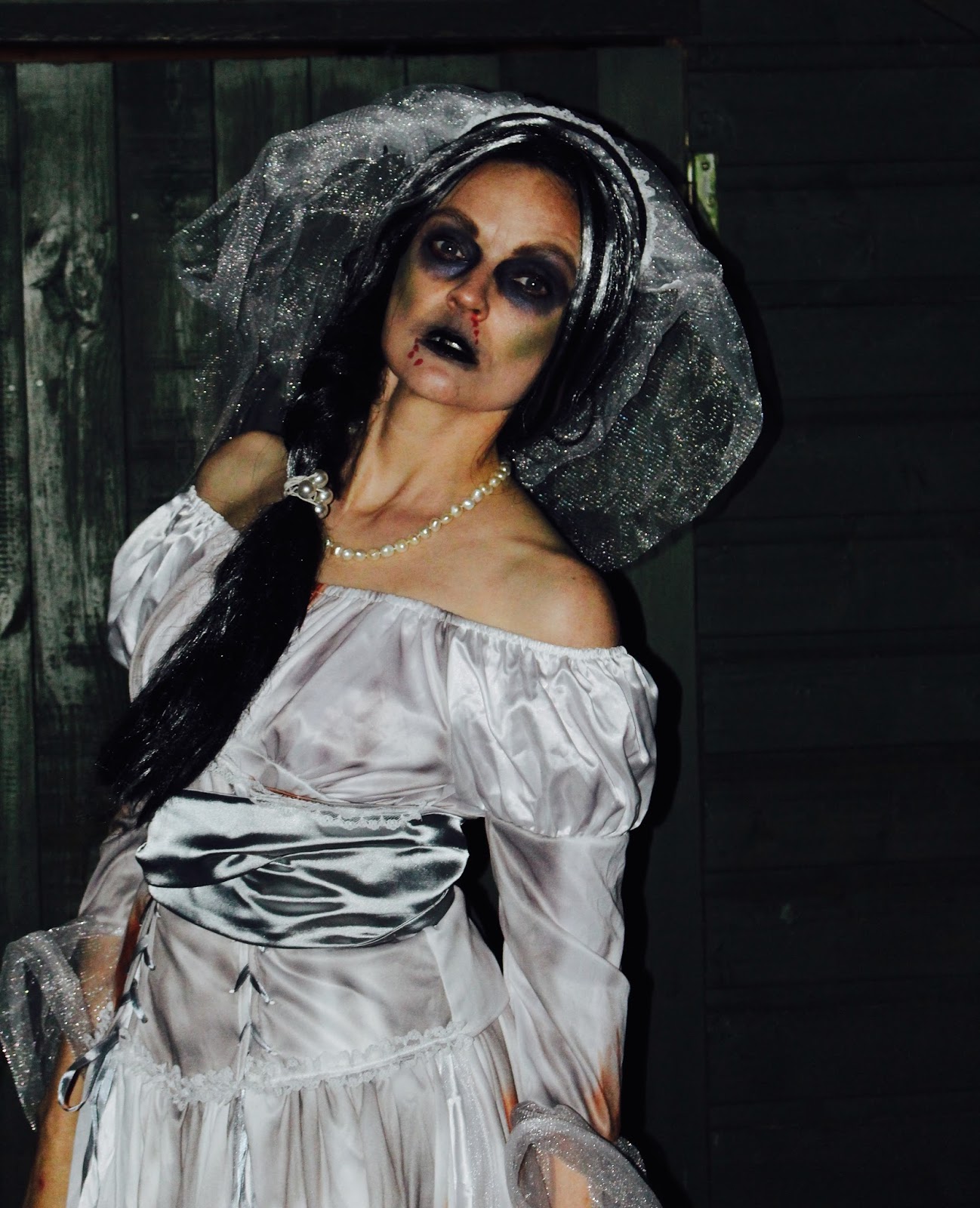 Dressing up over 40 Corpse Bride makeup. FAKE FABULOUS