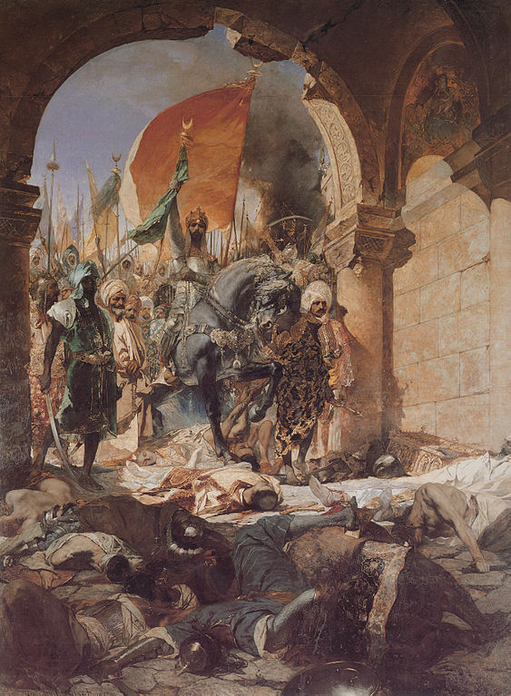 LA ENTRADA DE MAHOMET II EN CONSTANTINOPLA Obra de Benjamín Constant PINTURA DE LA ENTRADA DE MAHOMET II EN CONSTANTINOPLA Obra de Benjamín Constant