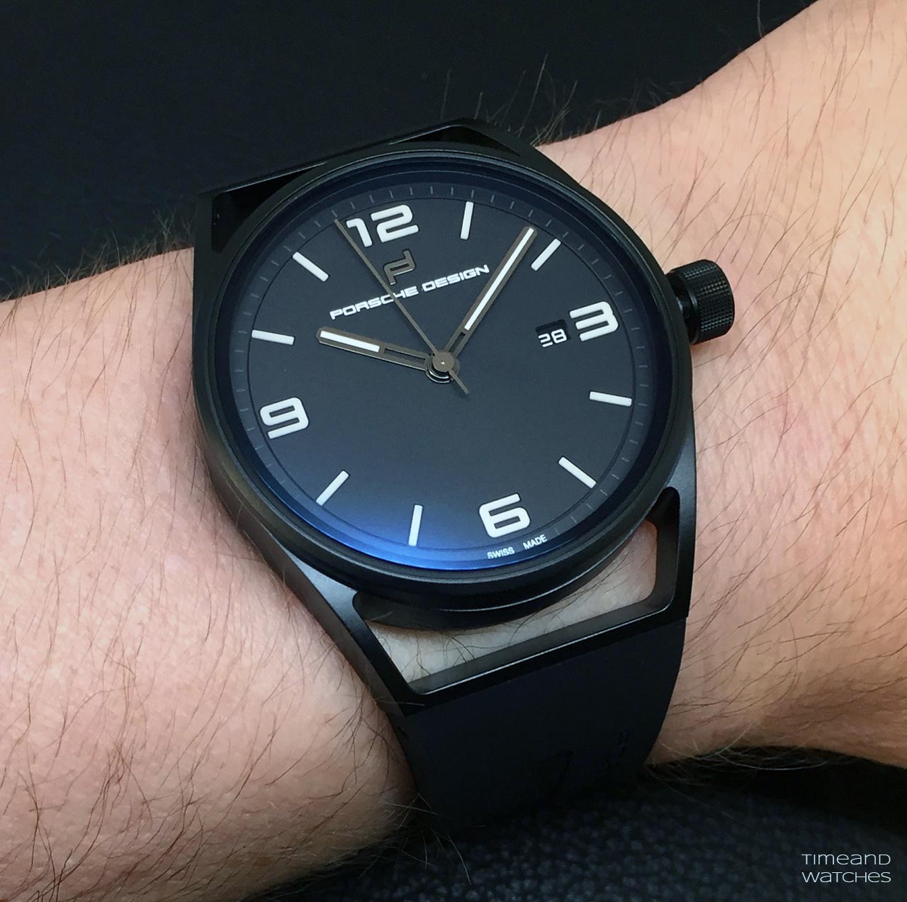 At Auction: PORSCHE DESIGN Flat Six Ref. P6310 men's wristwatch.