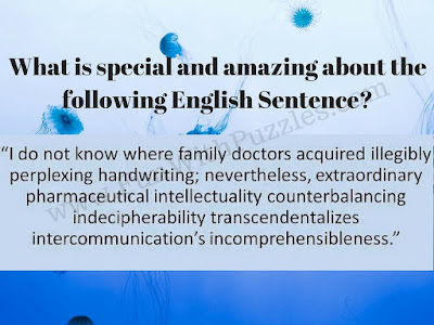 Amazing English Sentence Riddle Amazing English Sentence Riddle