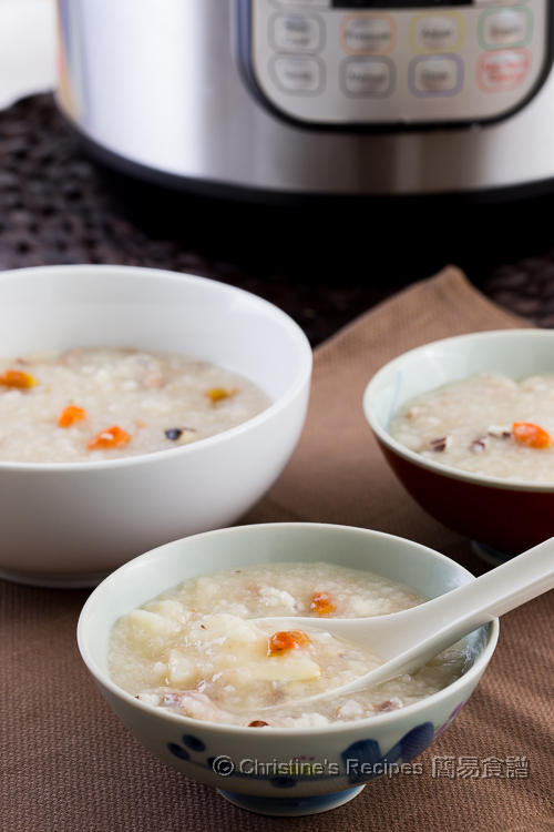 鮮淮山杞子豬展粥 Yam Goji and Pork Shin Congee01