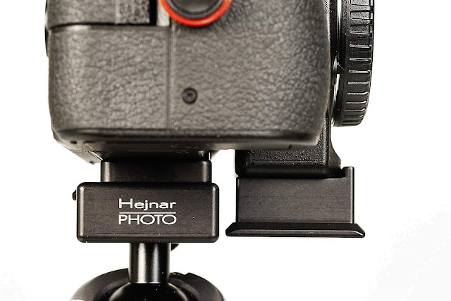 Hejnar D044 and D045 QR plates on Nikon Z mirrorless camera side view II