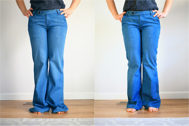 Trouser flare jeans makeover! / Create / Enjoy