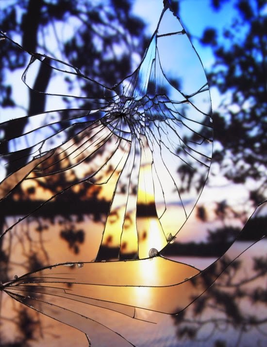 Bing Wright fotografia céus espelho quebrado broken mirror evening skies
