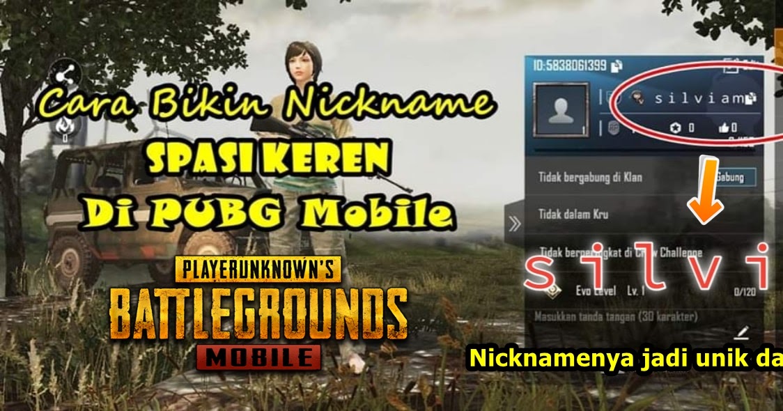 20++ Nick pubg spasi keren ideas in 2021 