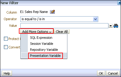 Diksha Sea: [OBIEE 11g] Using a Presentation Variable